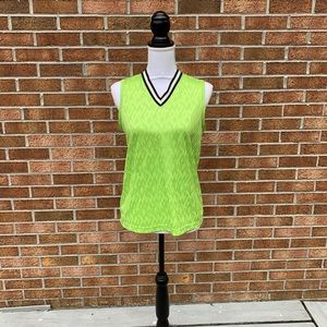 Medium Vintage Bright Lime Green Tank Top Lolo